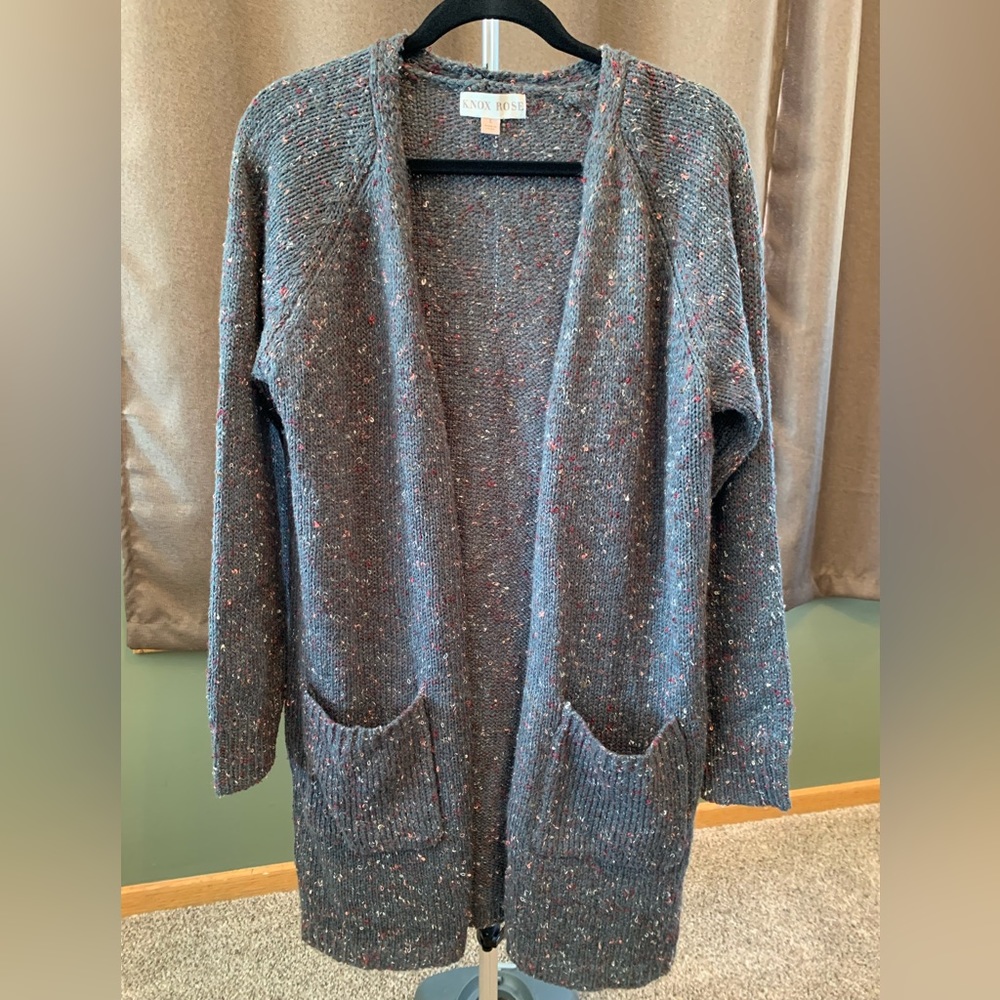 Grey Speckled Cardigan